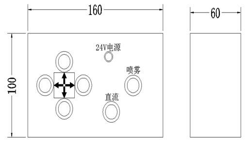 灑水車電動高壓電子水炮手動控制盤尺寸 灑水車電動高壓電子水炮手動控制盤尺寸