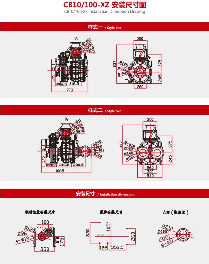 CB10/100-XZ܇(ch��)�������ð��b�ߴ�D