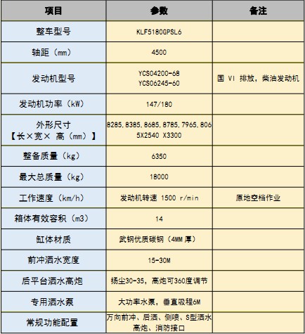 國六東風柳汽(M3)14方灑水車 國六東風柳汽(M3)14方灑水車