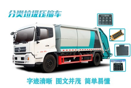 壓縮垃圾車電控系統(tǒng)CNA后硅膠面板/前控制盒