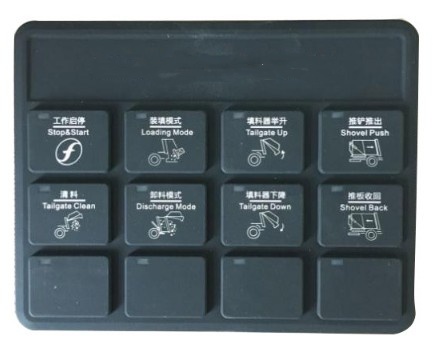 壓縮垃圾車電控系統(tǒng)CAN前硅膠面板/前控制盒